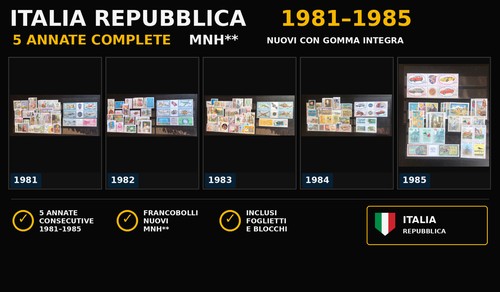 Italia repubblica 1981 - repubblica, 1981-1985