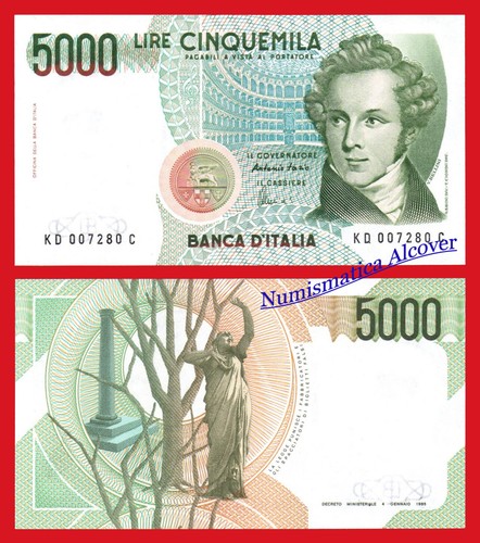 Italia italy 5000 liras - italia,