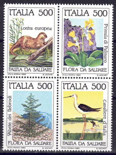 Italia 1985 flora fauna - 1985,
